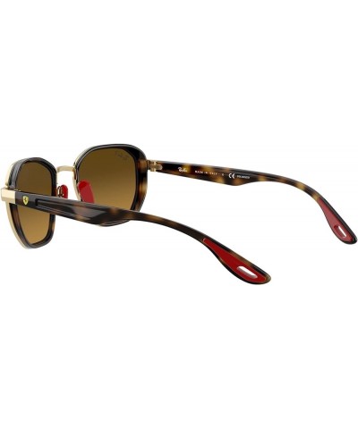 Rb3674m Scuderia Ferrari Collection Round Sunglasses Gold/Chromance Brown Mirrored Grey Polarized $88.90 Wayfarer