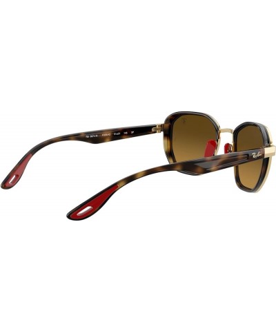 Rb3674m Scuderia Ferrari Collection Round Sunglasses Gold/Chromance Brown Mirrored Grey Polarized $88.90 Wayfarer