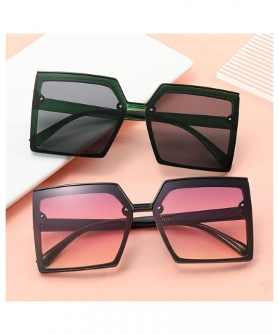 Large Frame Square Male and Female Outdoor Driving Decorative Sunglasses (Color : A, Size : 1) 1 B $12.03 Designer