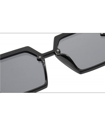 Large Frame Square Male and Female Outdoor Driving Decorative Sunglasses (Color : A, Size : 1) 1 B $12.03 Designer