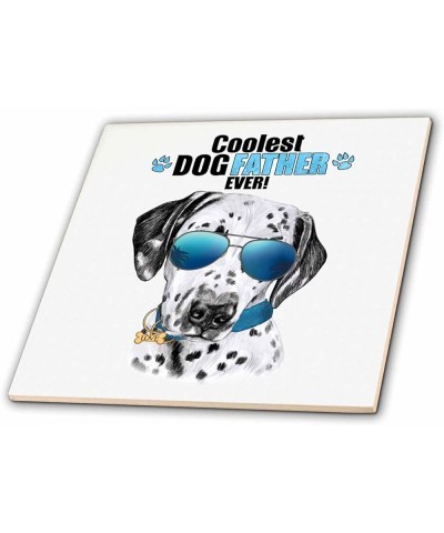 Add Cool Sunglasses to a Sweet Dalmatian Dog for Dog Lover Dads - Tiles (ct-381585-6) 12-Inch-Ceramic $20.51 Designer