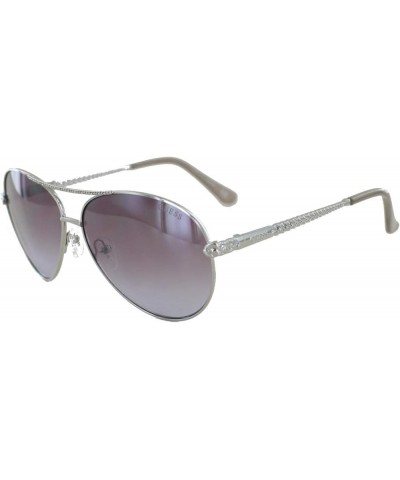 Women's Gu7470-s Aviator Sunglasses Shiny Light Nickeltin & Gradient $29.05 Aviator