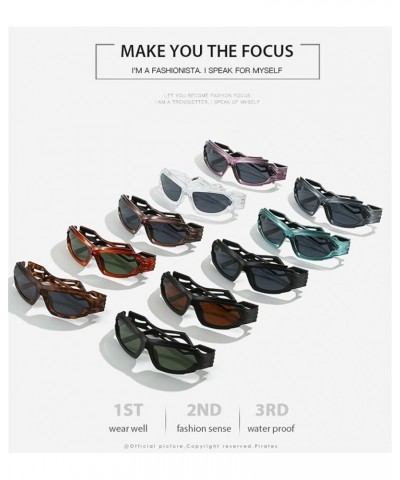 Punk Fashion Riding Men and Women Sunglasses Outdoor Vacation Driving Decorative Sunglasses (Color : G, Size : 1) 1 J $15.50 ...