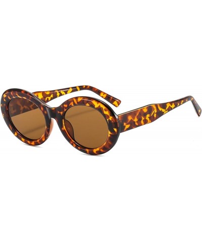 Oval Men and Women Sunglasses Vacation Beach Fashion Decorative Sunglasses (Color : 4, Size : 1) 1 5 $10.86 Designer