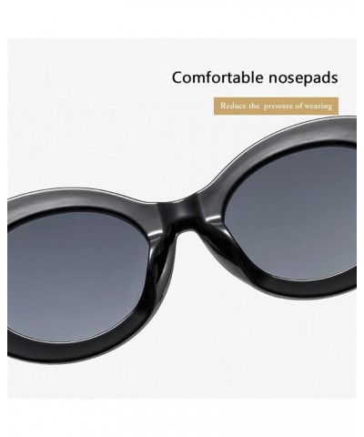 Oval Men and Women Sunglasses Vacation Beach Fashion Decorative Sunglasses (Color : 4, Size : 1) 1 5 $10.86 Designer