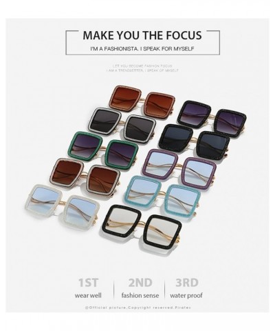 Square Vacation Beach Decorative Sunglasses for men and women 7 $16.91 Designer