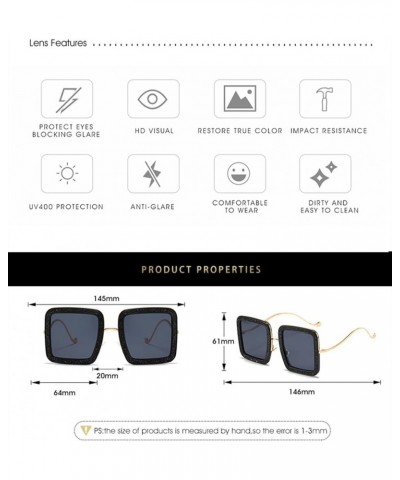 Square Vacation Beach Decorative Sunglasses for men and women 7 $16.91 Designer