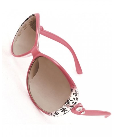 Qtqgoitem Women Salmon Pink Plastic Full Rim Brown Lens Sunglasses Eyeglasses Sun Glasses (Model: ef4 1df ccd d22 7ff) $11.78...