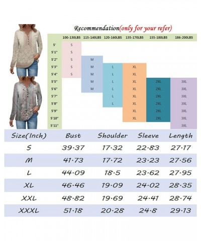 Workout Tops for Women Button Down Long Sleeve Sweatshirts Printing V Neck Pullover Tops Hide Belly Outfits 5-light Blue $9.9...