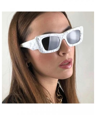 Retro Cat Eye Sunglasses Women Fashion Gradient UV400 Men Sun Glasses 2pcs Red&white $9.18 Cat Eye