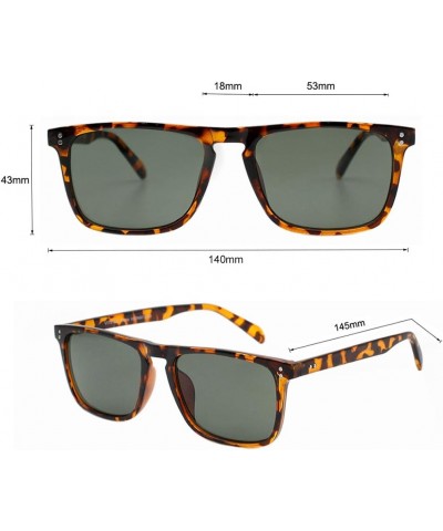 Sunglasses for Men and Women Trendy and Cool Sun Glasses, Retro Vintage Rectangle Shades Trento Tortoise $17.50 Rectangular