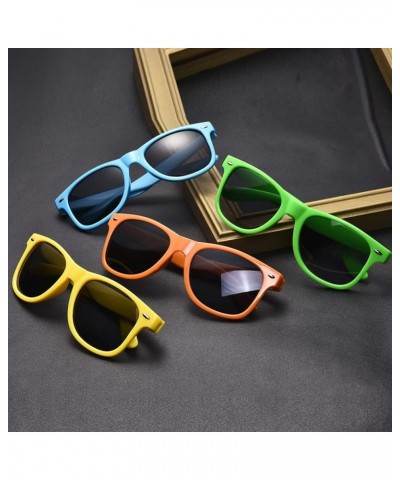 12 Pack Neon Colors Sunglasses Classic Retro Party Favors Sunglasses for Unisex Adult Green $10.12 Wayfarer