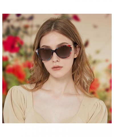 Polarized Cat Eye Sunglasses for Women Trendy 2023 100% UV Protection Acetate Frame Cateye Ladies Beach Sunnies Shades B7: Re...