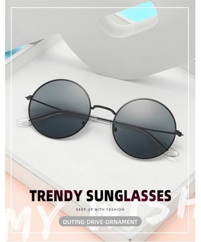 Round Photo Retro Sunglasses for Men and Women, Outdoor Vacation Beach Glasses (Color : D, Size : Medium) Medium J $14.57 Des...