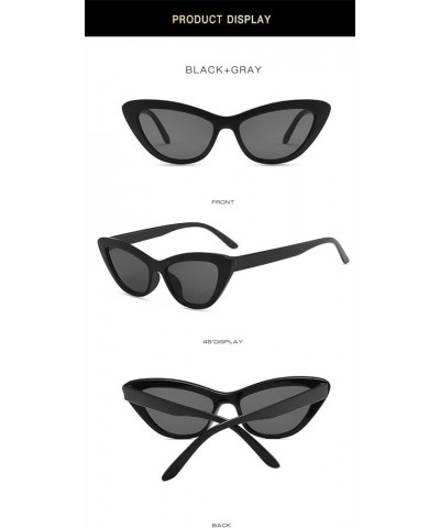 Fashion Small Frame Retro Cat Eye Party Sports Sunglasses for Men and Women (Color : H, Size : 1) 1 D $17.93 Sport