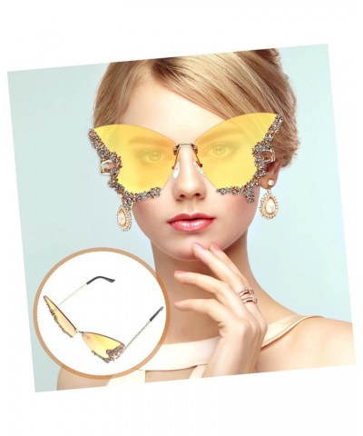 1 Pair Butterfly Sunglasses Rimless Sunglasses Men's Glasses Retro Mens Sunglasses Trendy Sunglasses for As Shown 2 $10.24 Ri...