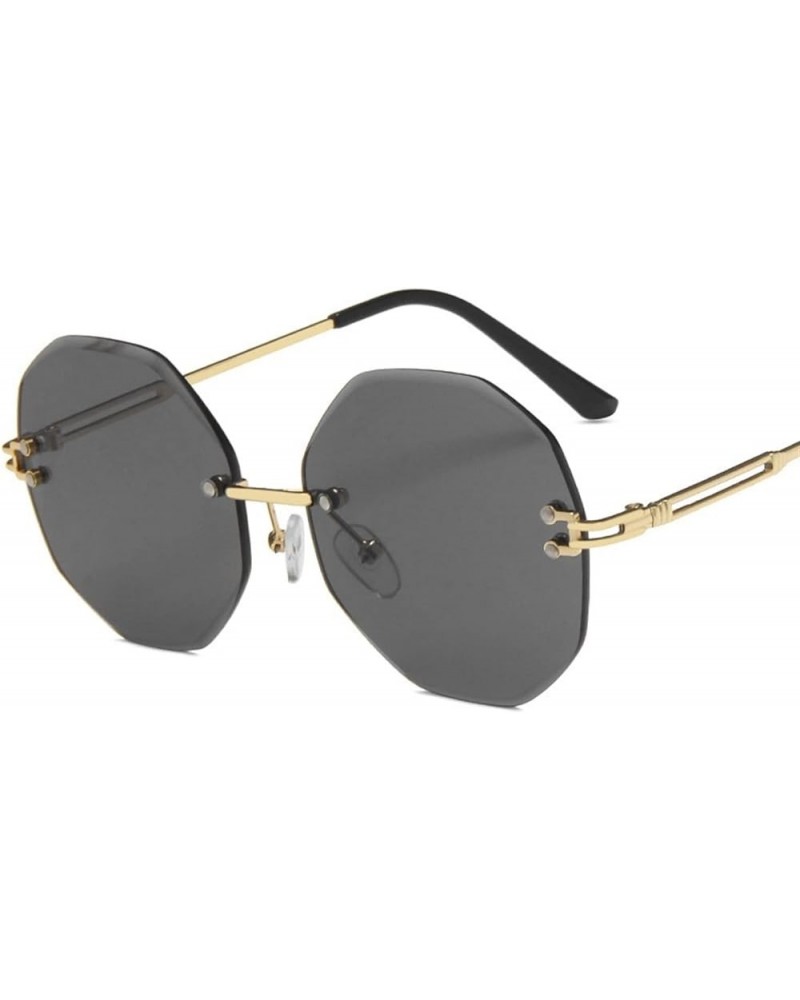 Stylish Frameless Metal Sunglasses for Women Holiday Beach Decorative Sunglasses (Color : E, Size : 1) 1A $18.07 Designer