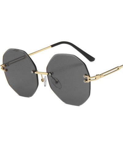 Stylish Frameless Metal Sunglasses for Women Holiday Beach Decorative Sunglasses (Color : E, Size : 1) 1A $18.07 Designer