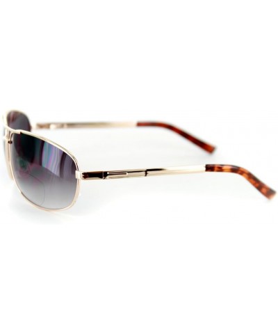 Mod Aviators Fashion Bifocal Sunglasses for Men and Women (Gold/Smoke +1.00) +1.00 Gold W/ Smoke Lens $7.79 Aviator