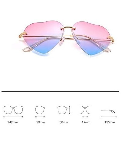 Globalwells Lovely heart style Sunglasses for Women, classic Mirrored Lenses Metal Frame Sunglasses UV400 Lilac Yellow $9.76 ...