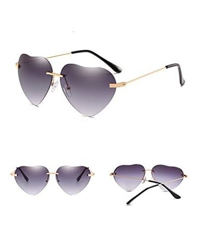 Globalwells Lovely heart style Sunglasses for Women, classic Mirrored Lenses Metal Frame Sunglasses UV400 Lilac Yellow $9.76 ...