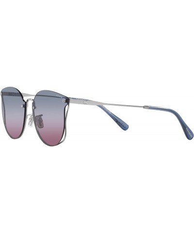 Women's Hc7151d Round Sunglasses Shiny Silver/Blue Purple Pink Gradient $80.77 Round