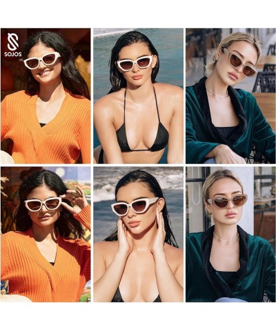 Trendy Cute Cat Eye Polarized Sunglasses for Women Fashion Cateye Womens Sunnies SJ2237 Burgundy $9.93 Cat Eye