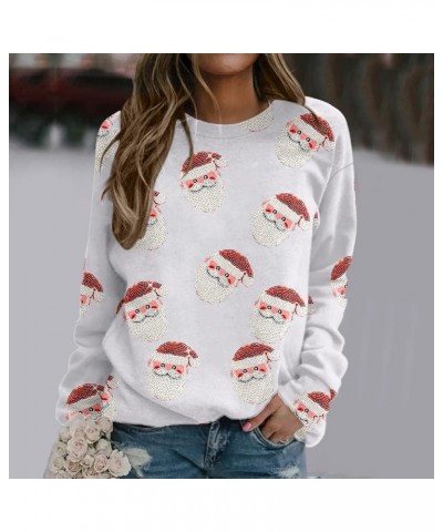 Women Long Sleeve Raglan Splicing Graphic Tees Sweatshirts Shirts Top Loose Cute Funny Pullover Tops 4589-asdjutyeg-white2 $1...