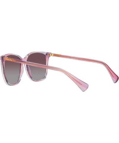 Women's Ra5293 Square Sunglasses Striped Purple/Violet Polarized $31.10 Square