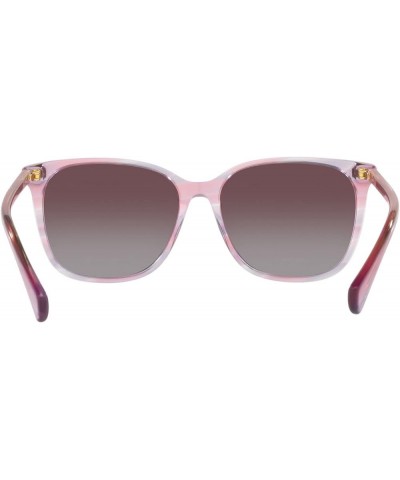 Women's Ra5293 Square Sunglasses Striped Purple/Violet Polarized $31.10 Square