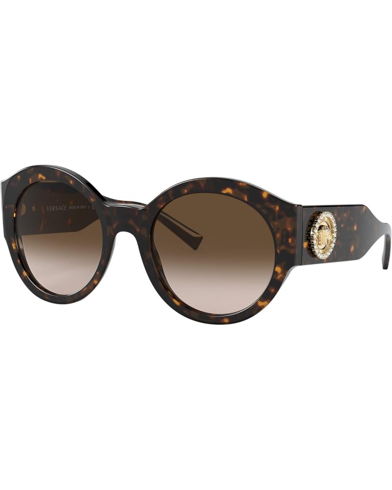 Woman Sunglasses Havana Frame, Light/Dark Brown Gradient Lenses, 54MM $49.17 Oval