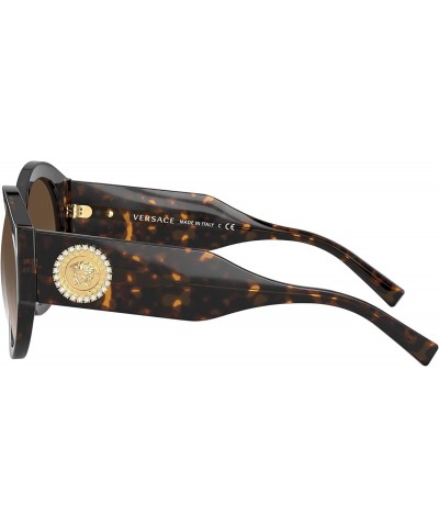 Woman Sunglasses Havana Frame, Light/Dark Brown Gradient Lenses, 54MM $49.17 Oval