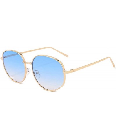 Metal Large Frame Retro Sunglasses, Outdoor Vacation Fashion Glasses (Color : D, Size : Medium) Medium D $19.20 Designer