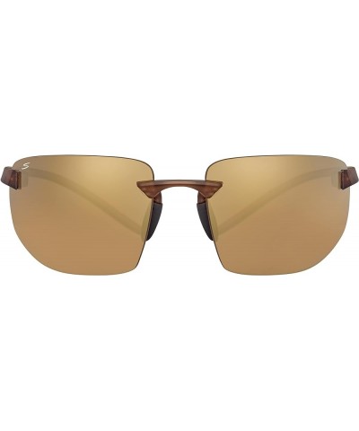 Men's Lupton Oval Sunglasses Matte Crystal Light Brown $54.00 Rimless