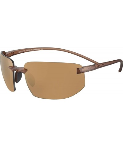 Men's Lupton Oval Sunglasses Matte Crystal Light Brown $54.00 Rimless