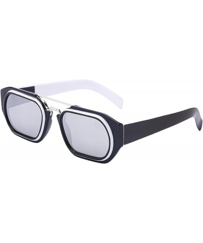 Men's Retro Driving Sunglasses Outdoor Beach Decorative Glasses (Color : B, Size : Medium) Medium E $19.12 Designer