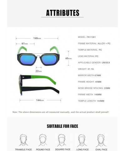 Men's Retro Driving Sunglasses Outdoor Beach Decorative Glasses (Color : B, Size : Medium) Medium E $19.12 Designer