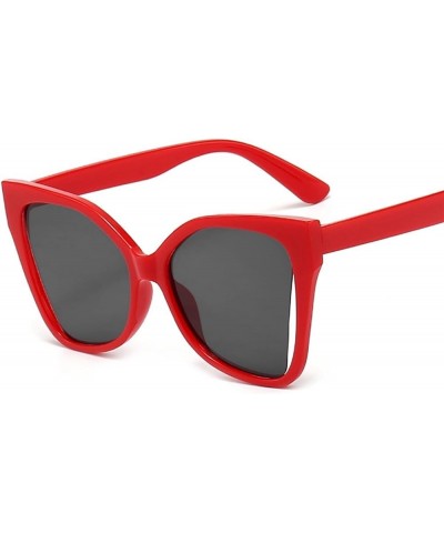 Large Frame Cat Eye Sunglasses Women Fashion Decorative Sunglasses (Color : C, Size : 1) 1 C $15.95 Cat Eye