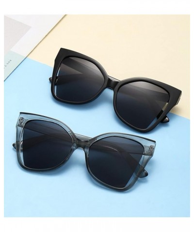 Large Frame Cat Eye Sunglasses Women Fashion Decorative Sunglasses (Color : C, Size : 1) 1 C $15.95 Cat Eye