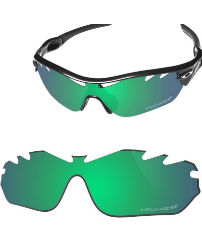 Polycarbonate Replacement Lenses for Oakley Radar Edge Vented OO9184 Sunglasses - Enhanced POLARIZED Irish Green - Pc Polariz...