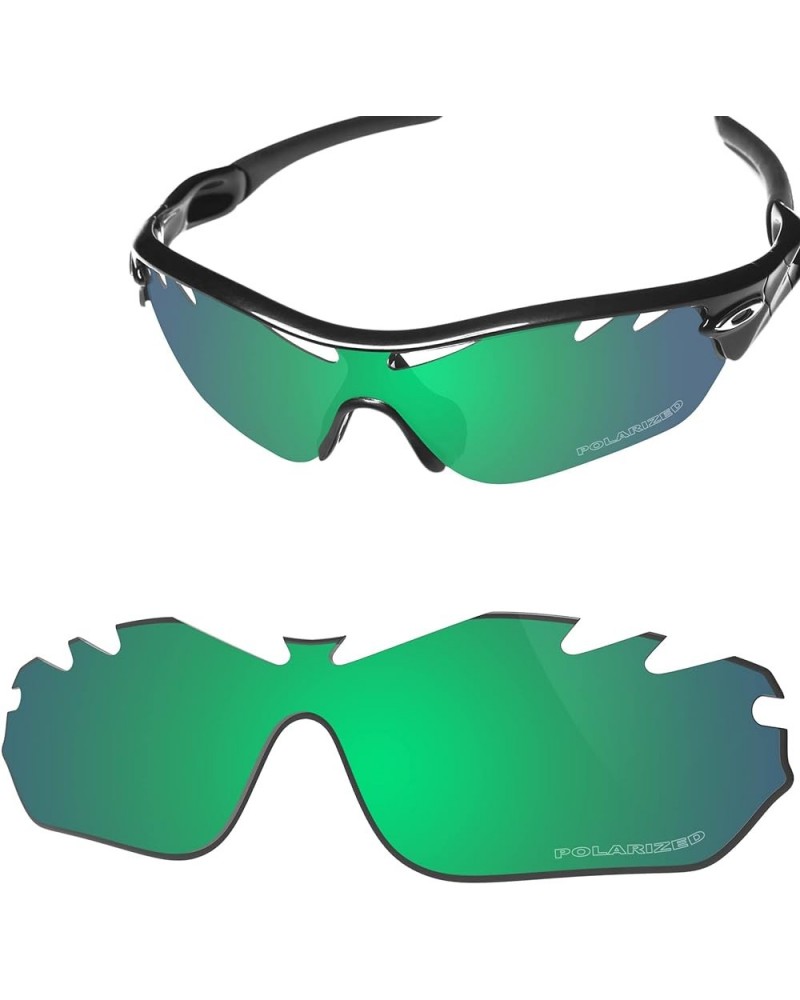 Polycarbonate Replacement Lenses for Oakley Radar Edge Vented OO9184 Sunglasses - Enhanced POLARIZED Irish Green - Pc Polariz...