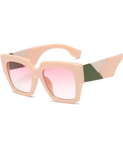 Square Men's and Women's Sunglasses Outdoor Vacation Beach Sunshade Glasses (Color : E, Size : Medium) Medium F $16.72 Designer