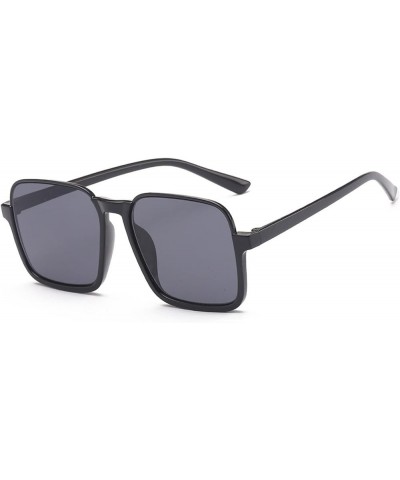 Retro Large Frame Men's and Women's Sunglasses (Color : B, Size : Medium) Medium D $12.15 Designer