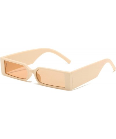 Retro Square Outdoor Vacation Decorative Sunglasses Men and Women (Color : D, Size : 1) 1 F $15.04 Designer