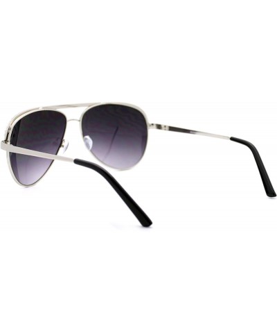 Rhinestone Top Aviator Sunglasses Womens Fashion Eyewear UV 400 Silver Black Smoke Gradient $10.59 Aviator