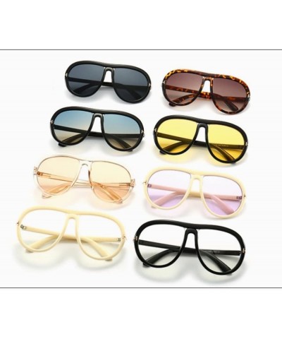 Big Frame Round Sunglasses Women Vintage Sun Glasses Retro Men Oversized Flat Top Shades Summer C8 $22.87 Oversized