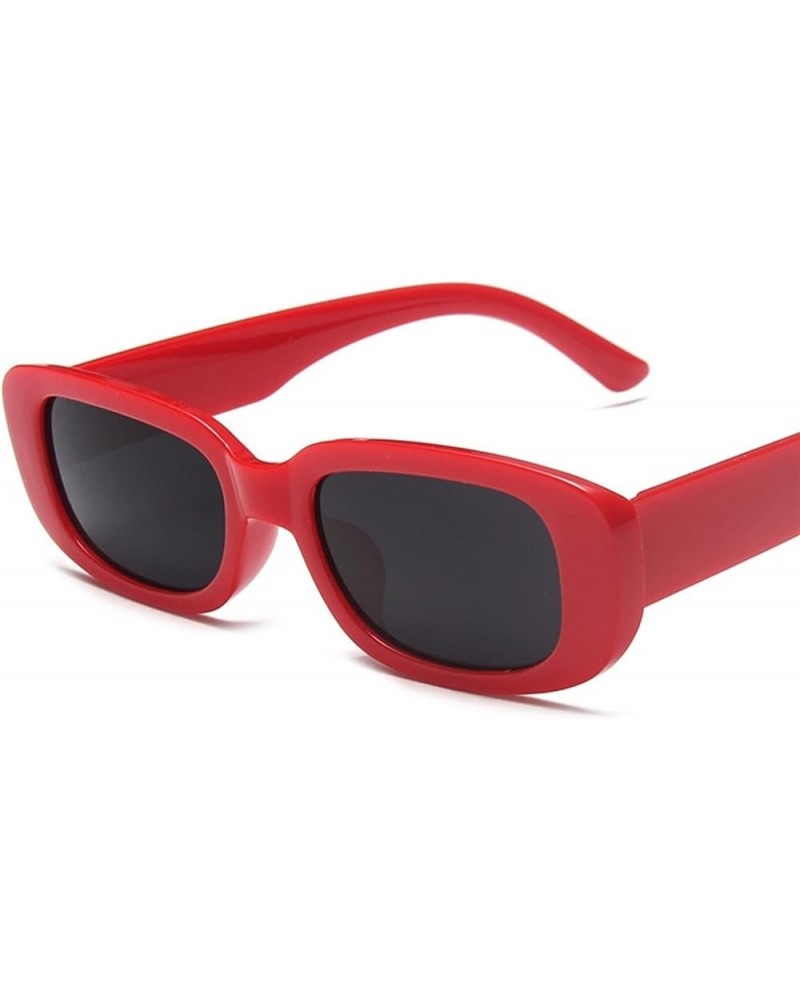 Small Frame Fashion Square Street Shooting Men and Women Decorative Sunglasses (Color : Small, Size : 1) 1 C $14.76 Designer