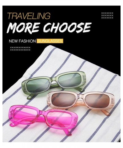 Small Frame Fashion Square Street Shooting Men and Women Decorative Sunglasses (Color : Small, Size : 1) 1 C $14.76 Designer