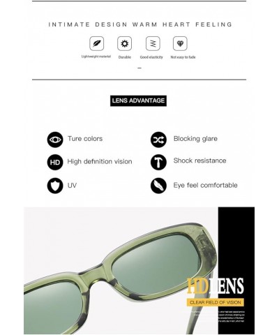 Small Frame Fashion Square Street Shooting Men and Women Decorative Sunglasses (Color : Small, Size : 1) 1 C $14.76 Designer