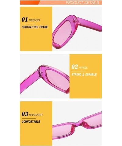 Small Frame Fashion Square Street Shooting Men and Women Decorative Sunglasses (Color : Small, Size : 1) 1 C $14.76 Designer